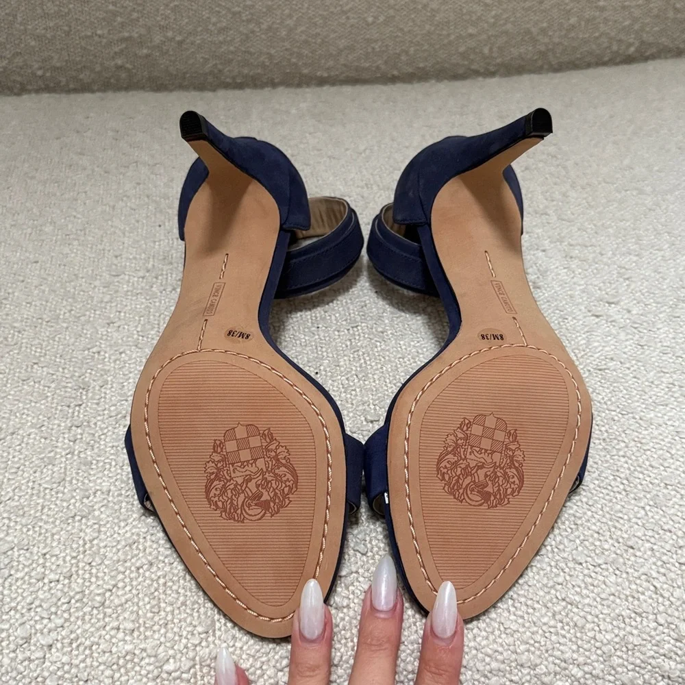 Vince Camuto Midnight Blue Ankle Strap Sandals